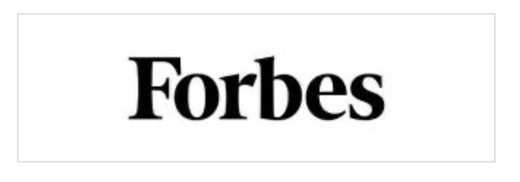 Forbes logo with a white background